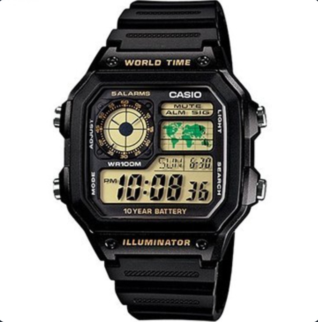 ساعت مردانه کاسیو مدل AE1200WH-1AVDF