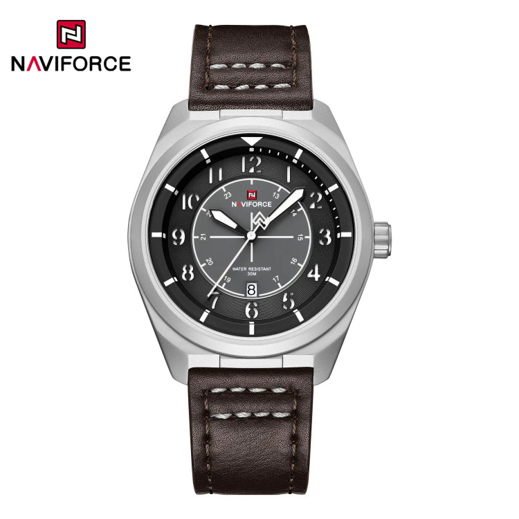 ساعت مچی مردانه Naviforce مدل NF9281 |قهوه ای سوخته