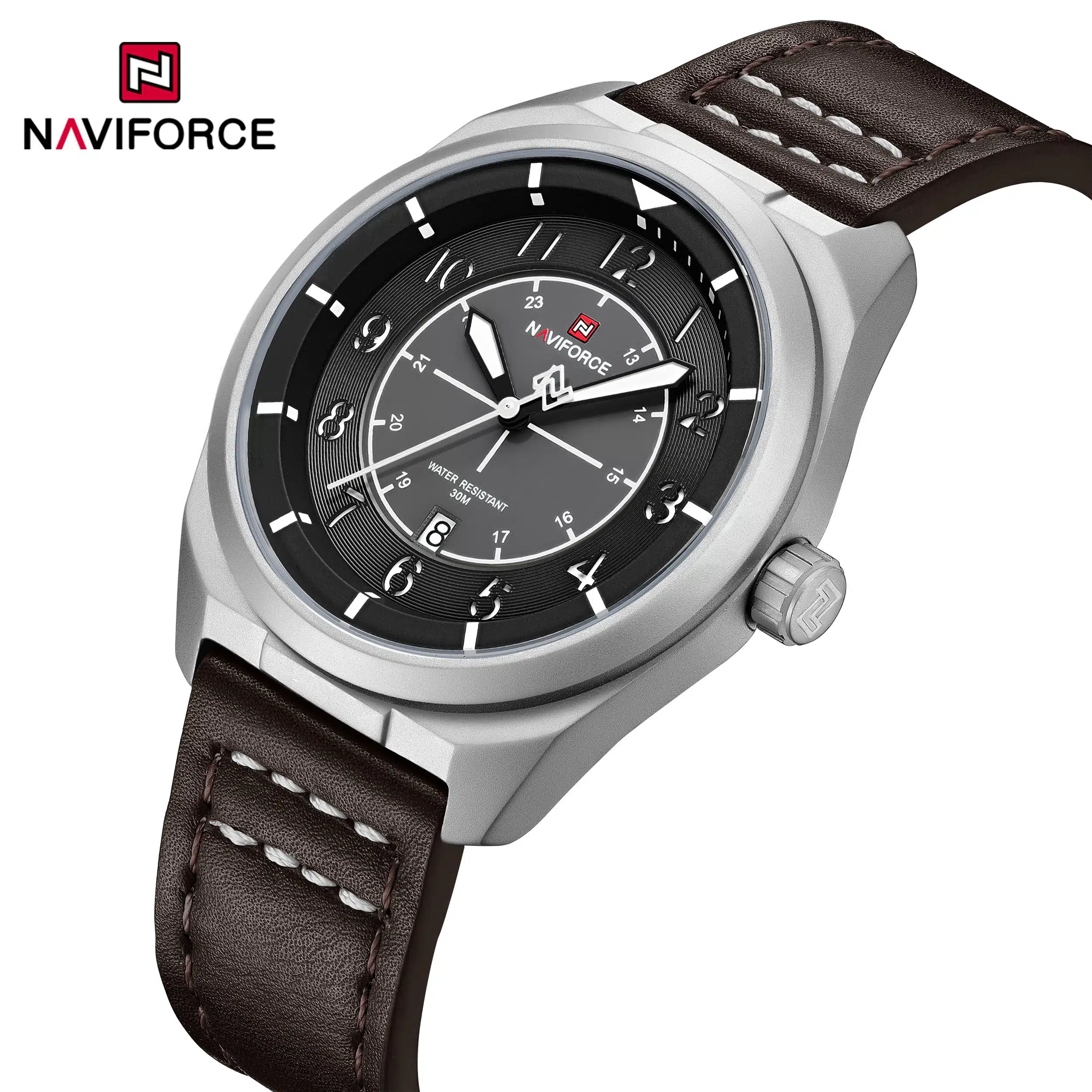 ساعت مچی مردانه Naviforce مدل NF9281 |قهوه ای سوخته
