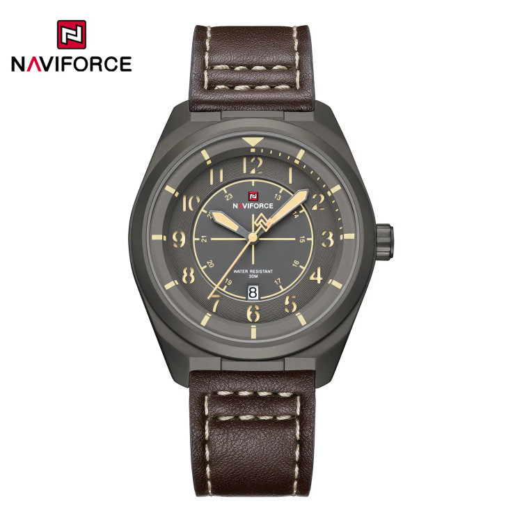 ساعت مچی مردانه Naviforce مدل NF9281 |قهوه ای