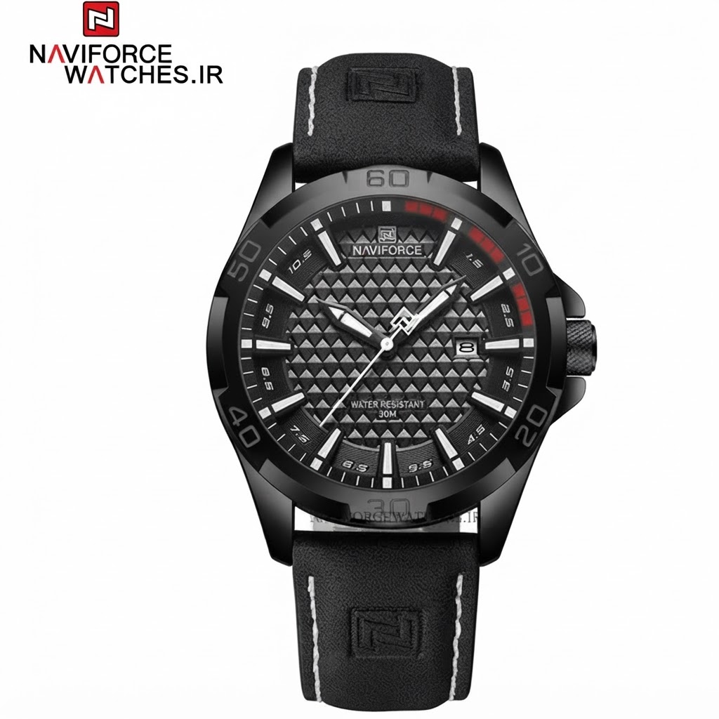 ساعت مچی مردانه نیوی فورس مدل NF8023 B/W/B